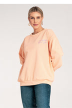 Women's sweatshirt orange relaxed fit alternate view