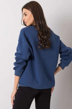 Women's sweatshirt Logo Crew Neck Relaxed Fit Cotton Blend – view 3