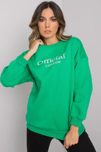 Women's sweatshirt Logo Crew Neck Relaxed Fit Cotton Blend – view 4