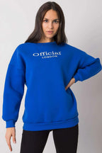 Women's sweatshirt Logo Crew Neck Relaxed Fit Cotton Blend – view 8