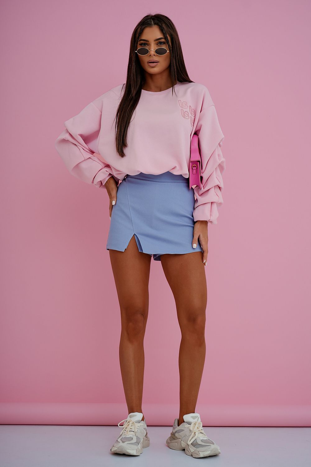 Women's sweatshirt pink second shade front view