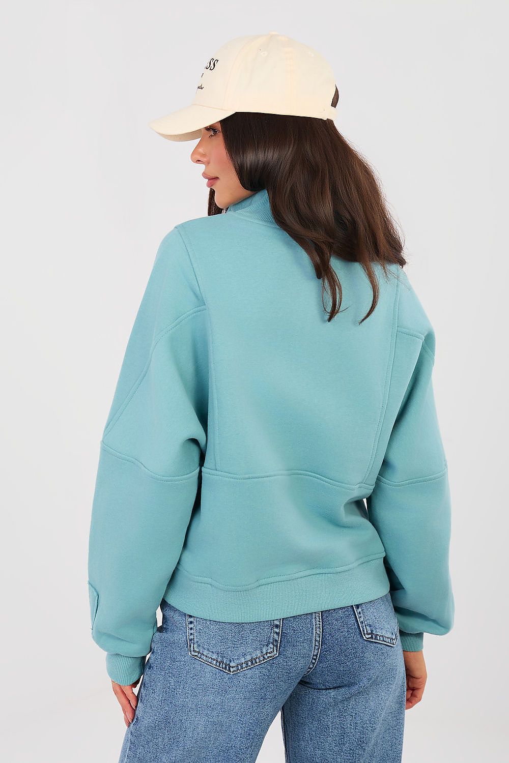 Women's sweatshirt blue alternate shade casual view