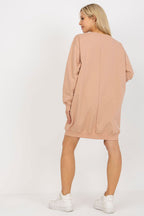 Women's sweatshirt beige relaxed casual look