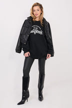 Women's Sweatshirt Oversized Longline Graphic Print – Sweatshirt | GUOCALI – view 2