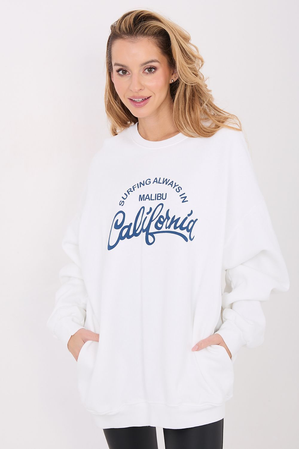 Women's Sweatshirt Oversized Longline Graphic Print – Sweatshirt | GUOCALI – view 6