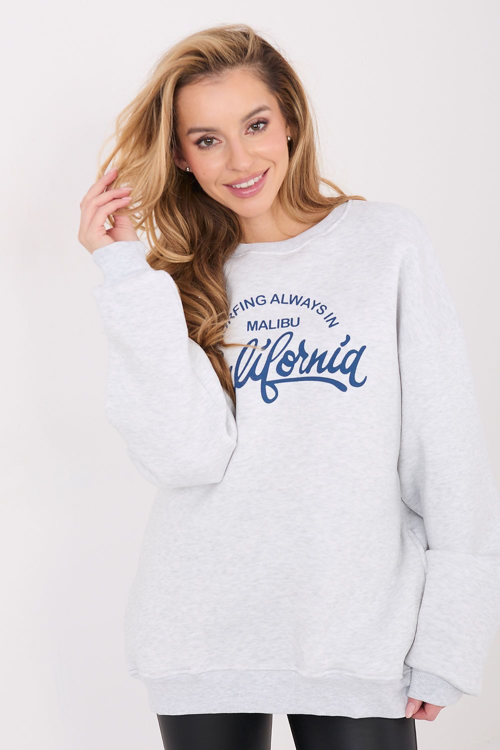 Women's Sweatshirt Oversized Longline Graphic Print – Sweatshirt | GUOCALI – view 7