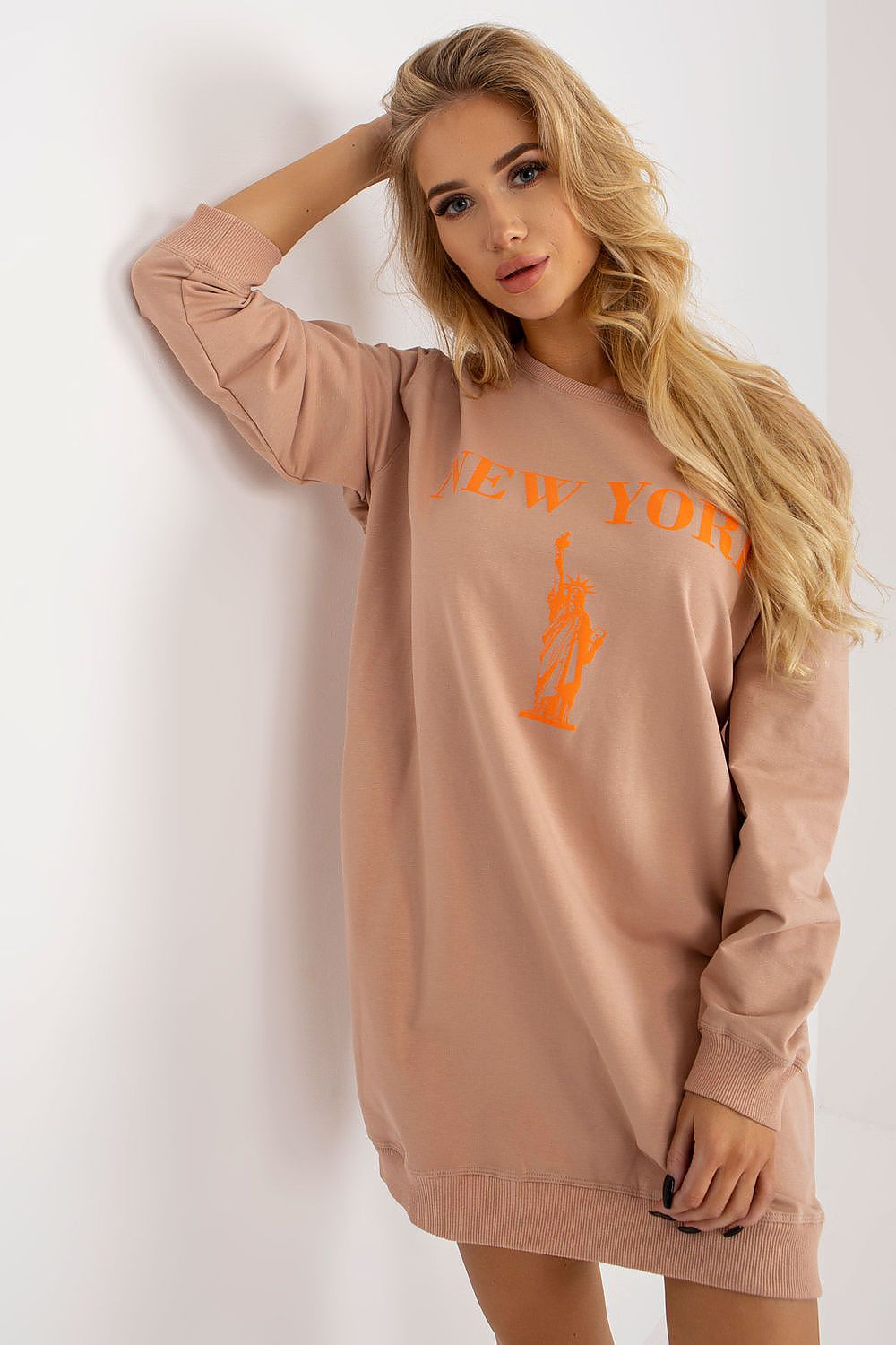 Women's Sweatshirt Oversized Longline Graphic Print Cotton Blend – Sweatshirt | GUOCALI – view 23