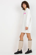 Women's sweatshirt pink long sleeves styled view