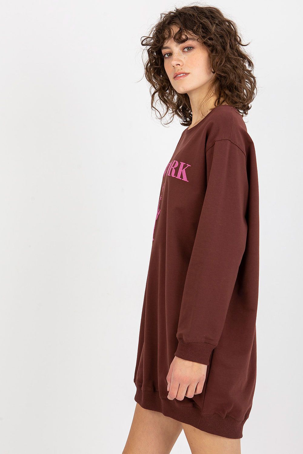 Women's sweatshirt pink everyday outfit view