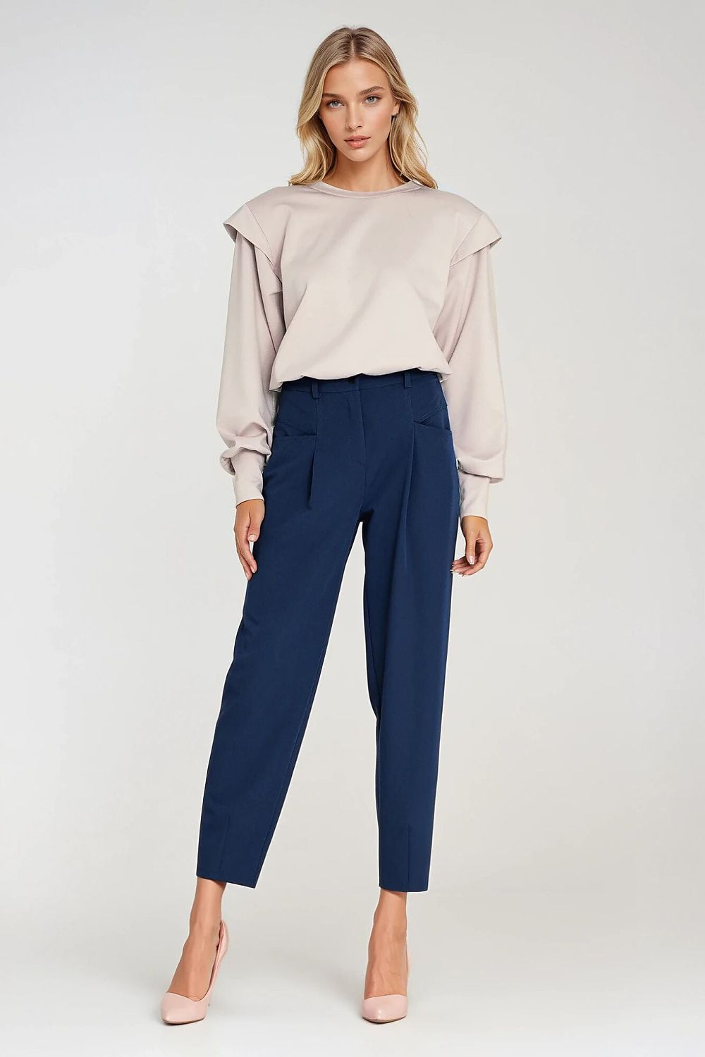 Women's Sweatshirt Oversized Shoulder Pads Crew Neck – Sweatshirt | GUOCALI – view 10