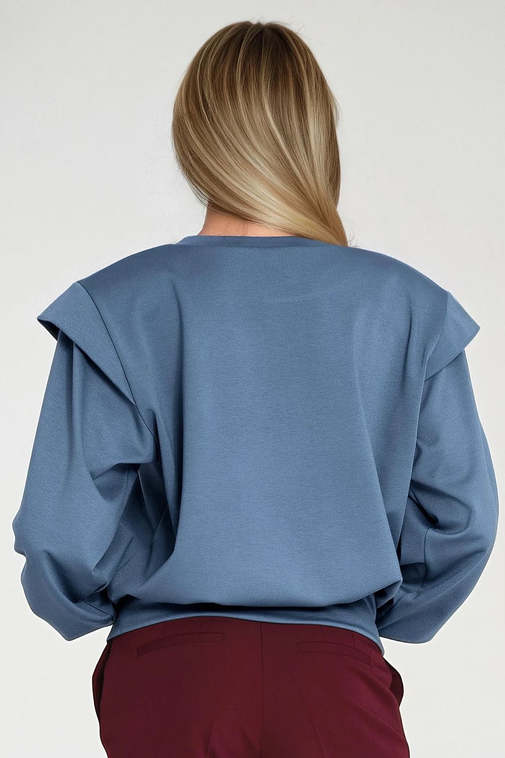 Women's Sweatshirt Oversized Shoulder Pads Crew Neck – Sweatshirt | GUOCALI – view 7