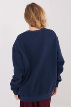 Women's sweatshirt navy casual look