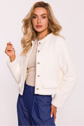 Women's Sweatshirt Teddy Button-Front Crew Neck – Sweatshirt | GUOCALI