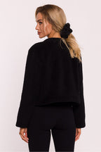 Women's Sweatshirt Teddy Button-Front Crew Neck – Sweatshirt | GUOCALI – view 6