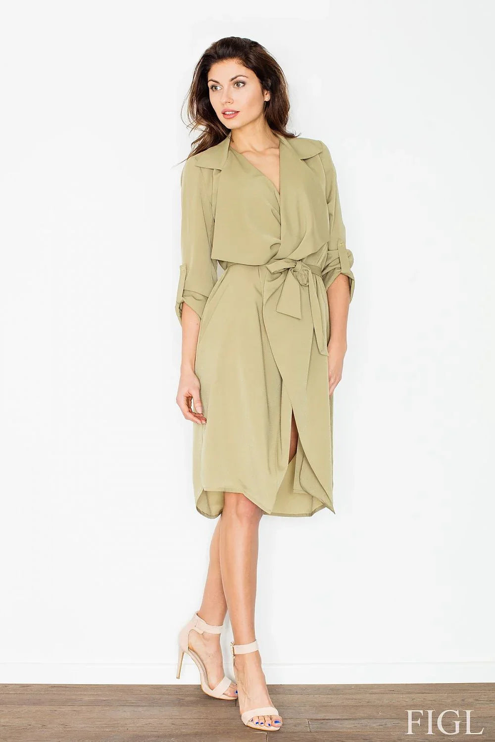 Wrap Casual Dress Elegant Lightweight Summer Style-Day Dress-GUOCALI